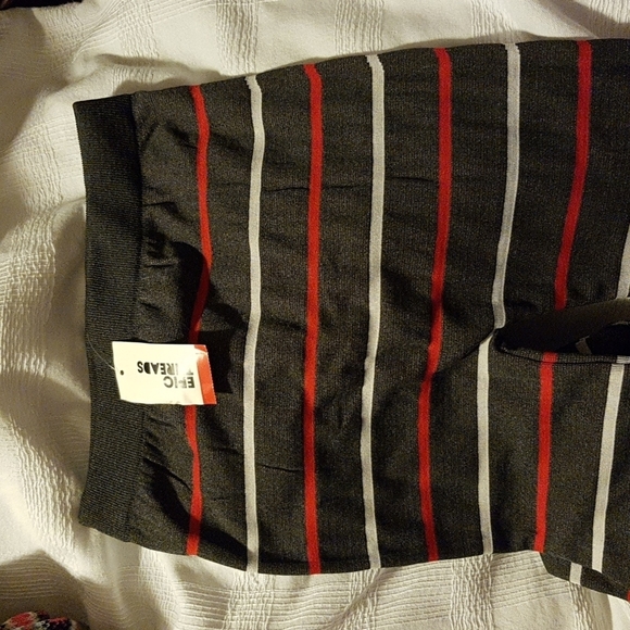 Epic Threads girls size 12 or large fuzzy lined striped leggings - Picture 2 of 4